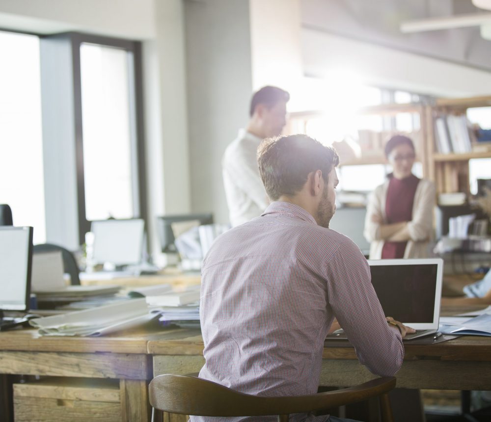 Architects working together in the office